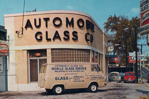 Automobile Glass Company’s original repair van